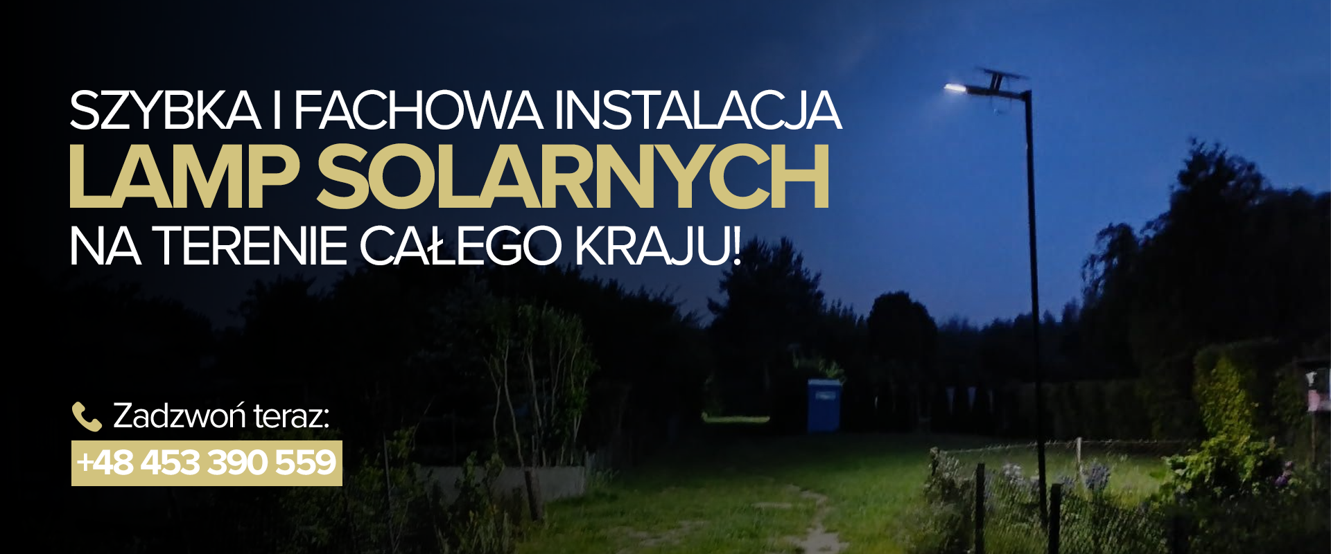 instalacja lamp