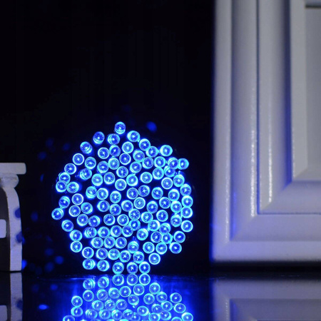 DECORLIGHT™ LAMPKI CHOINKOWE NIEBIESKIE 500LED  ZEWNĘTRZNO/WEWNĘTRZNE Z PROGRAMATOREM 