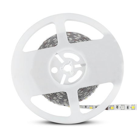 Taśma LED V-TAC SMD5050 300LED RGBW 12V IP20 9W/m VT-5050 3000K+RGB 900lm