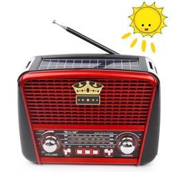 RADIO RETRO SOLARNE AKUMULATOR USB BLUETOOTH