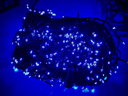 DECORLIGHT™ LAMPKI CHOINKOWE NIEBIESKIE 200 LED ZEWNĘTRZNE HERMETYCZNE EFEKTY FLASH
