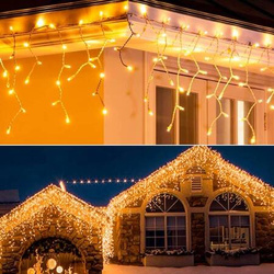 DECORLIGHT™ SOPLE 500LED ZEWNĘTRZNE NA GRUBYM KABLU BARWA CIEPŁA + FLASH 23.5M