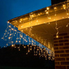 DECORLIGHT™ SOPLE 500LED ZEWNĘTRZNE NA GRUBYM KABLU BARWA CIEPŁA + FLASH 23.5M