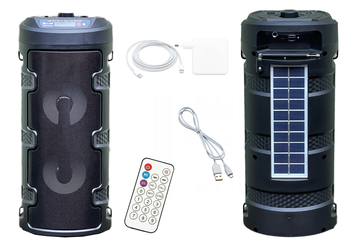 GŁOŚNIK KOLUMNA SOLARNA BLUETOOTH BEZPRZEWODOWY 