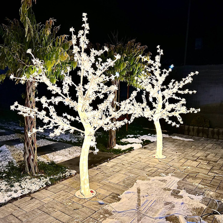 DECORLIGHT™DRZEWO LED 180CM CIEPŁE BIAŁE HERMETYCZNE ZEWNĘTRZNE DRZEWKO SAKURA XXL