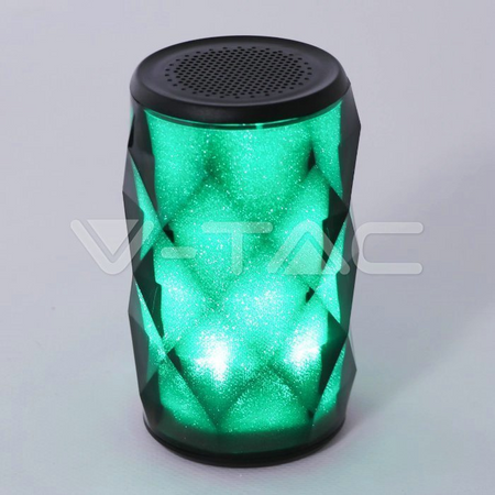 Przenośny Głośnik V-TAC Bluetooth Oświetlenie LED RGB AUX Micro SD TWS 1200mah VT-6211