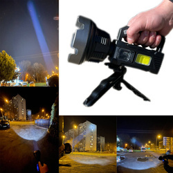 LATARKA WOJSKOWA WIELOFUNKCYJNA DALEKOSIĘŻNA SZPERACZ LED XHP50