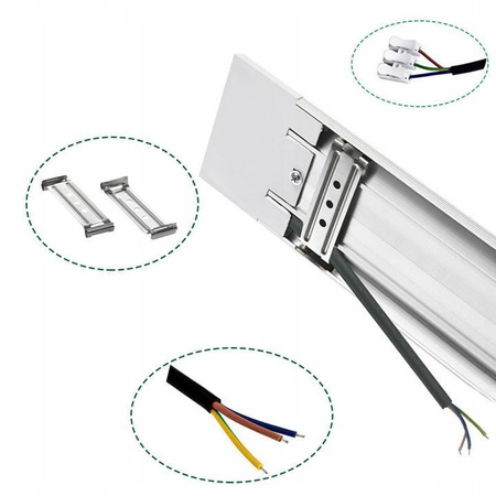 LAMPA LED 120 cm BARWA CIEPŁA natynkowa oprawa aluminiowa