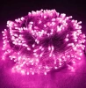 DECORLIGHT™ LAMPKI CHOINKOWE RÓŻOWE + biały zimny flash - iskra 1000 LED ZEWNĘTRZNE HERMETYCZNE EFEKTY+FLASH