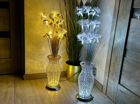 DECORLIGHT™ Lampa LED FLOWERS LIGHT STORCZYKI ZŁOTE LEDY EVA  