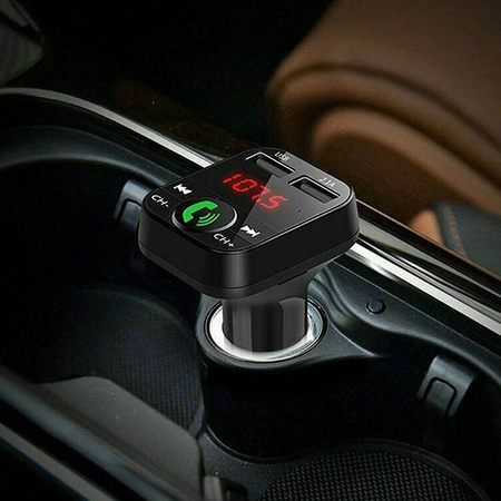 TRANSMITER FM UNIWERSALNY USB BLUETOOTH 2 WEJŚCIA