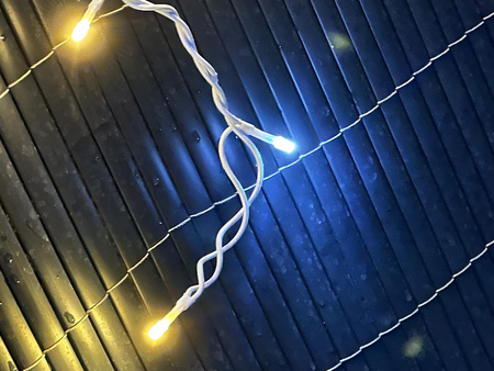 DECORLIGHT™ SOPLE 500LED ZEWNĘTRZNE NA GRUBYM KABLU BARWA CIEPŁA + FLASH 23.5M