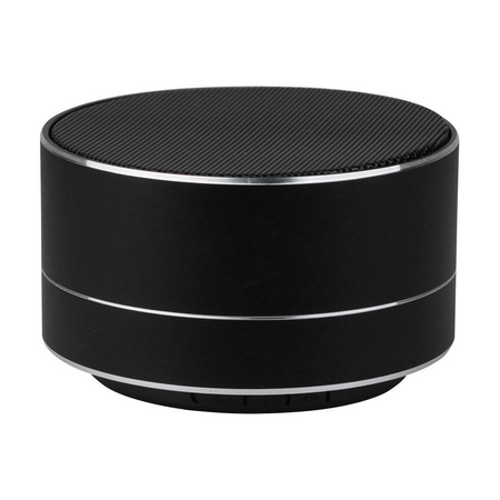 Przenośny Metalowy Głośnik Bluetooth Micro SD Mikrofon 400mah Czarny V-TAC VT-6133
