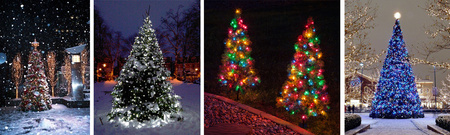 Lampki Choinkowe 200LED WEW/ZEWNĘTRZNE GRUBA WTYCZKA NIEBIESKIE + FLESH