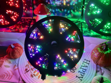 DECORLIGHT™ LAMPKI CHOINKOWE MULTIKOLOR + biały zimny flash SZPULA1000 LED ZEWNĘTRZNE EFEKTY FLASH