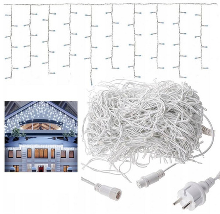 DECORLIGHT™ SOPLE 500LED ZEWNĘTRZNE NA GRUBYM KABLU BARWA BIAŁA ZIMNA+FLASH