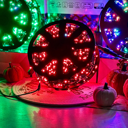 DECORLIGHT™ LAMPKI CHOINKOWE CZERWONE + biały zimny flash - iskra SZPULA 1000 LED ZEWNĘTRZNE HERMETYCZNE EFEKTY+FLASH
