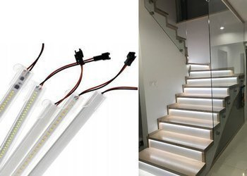 TAŚMA LED 0.5M 230V Z PROFILEM BEZ ZASILACZA