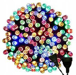 Lampki Choinkowe 200 LED WEW/ZEWNĘTRZNE IP44 Kolorowe
