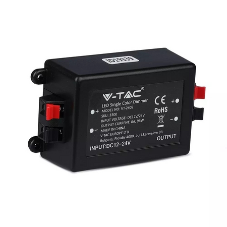 Włącznik Ściemniacz Taśm LED jednokolorowych RF Radiowy V-TAC 12V/96W 24V/192W 8A VT-4083