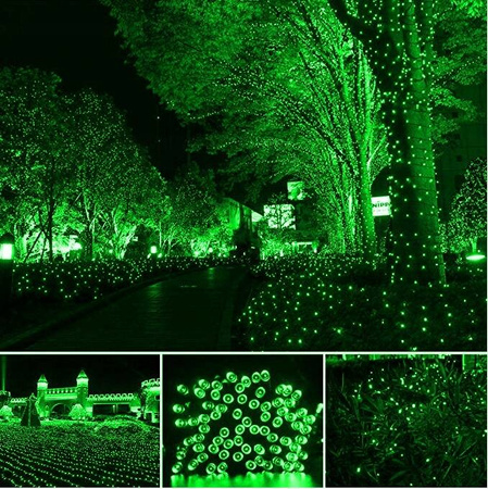 DECORLIGHT™ LAMPKI CHOINKOWE ZIELONE + biały zimny flash - iskra 1000 LED ZEWNĘTRZNE HERMETYCZNE EFEKTY+FLASH
