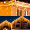 DECORLIGHT™ SOPLE 500LED ZEWNĘTRZNE NA GRUBYM KABLU BARWA CIEPŁA + FLASH 23.5M