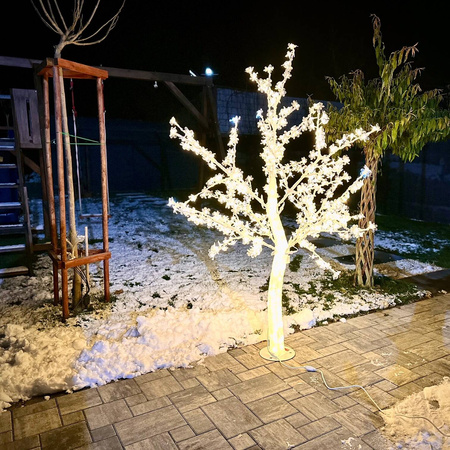 DECORLIGHT™DRZEWO LED 180CM CIEPŁE BIAŁE HERMETYCZNE ZEWNĘTRZNE DRZEWKO SAKURA XXL