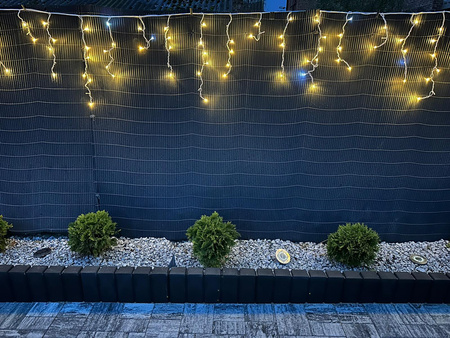 DECORLIGHT™ SOPLE 300LED ZEWNĘTRZNE NA GRUBYM KABLU BARWA CIEPŁA + FLASH 14.5M