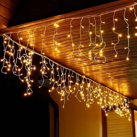 DECORLIGHT™ SOPLE 500LED ZEWNĘTRZNE NA GRUBYM KABLU BARWA CIEPŁA + FLASH 23.5M