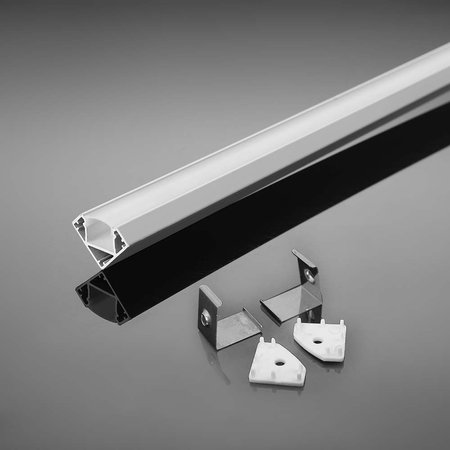 Profil Aluminiowy V-TAC 2mb Biały, Klosz Mleczny, Kątowy VT-8114-W 5 Lat Gwarancji