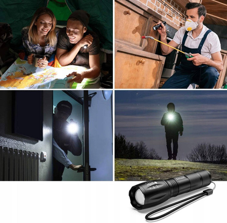 2 x LATARKA Taktyczna LED CREE XM-L T6 i Q5 ZOOM