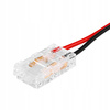 Złączka do taśmy LED COB 10mm zatrzaskowa z kablem