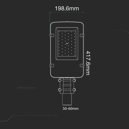 Oprawa Uliczna LED V-TAC SAMSUNG CHIP 30W VT-30ST 4000K 2810lm 5 Lat Gwarancji