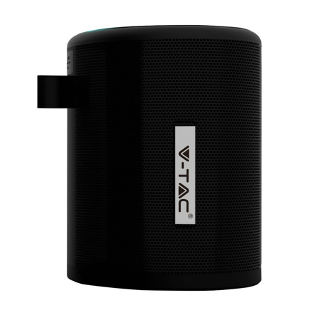 Przenośny Głośnik Bluetooth Micro USB Wysokiej jakości przewód 1500mah Czarny V-TAC VT-6244